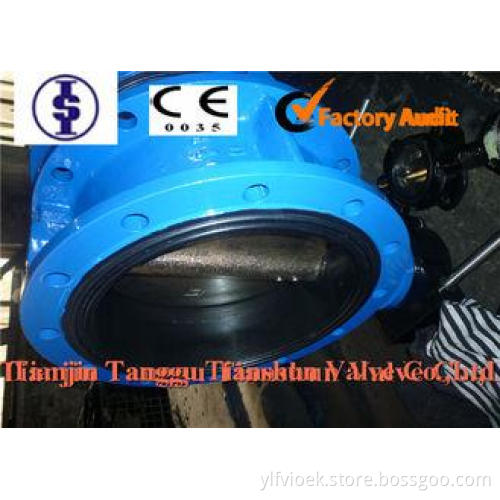 Double Flanged Ductile Iron Concentric Butterfly Valve Gear